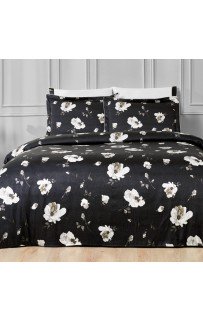Комплект постельного белья Tivolyo Home POPPY чёрный Евро