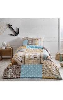 Комплект постельного белья Tivolyo Home SAILOR Полутороспальный