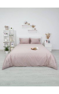 Комплект постельного белья Tivolyo Home CASUAL кофейный семейный