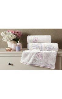 Набор полотенец Tivolyo Home ORTANCA розовый 2 предмета