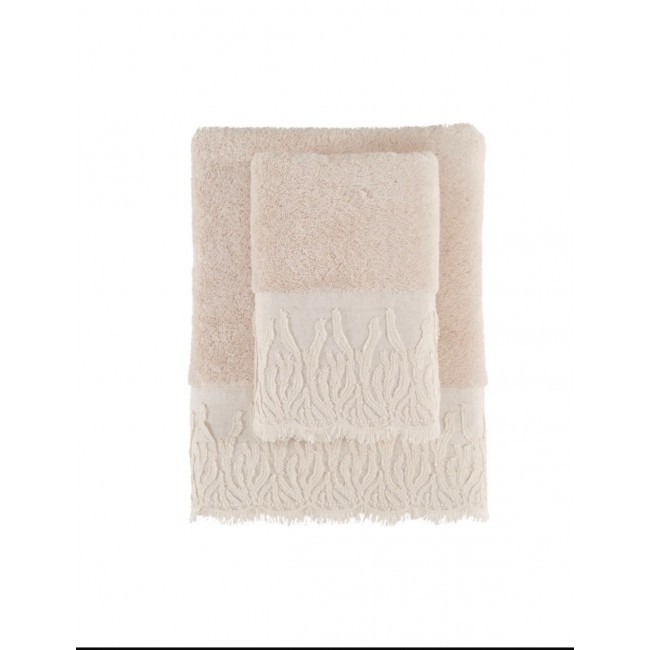 Набор полотенец Soft cotton MAYA бежевый 2 предмета