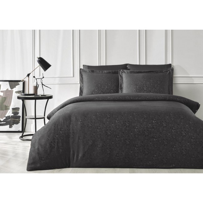 Комплект постельного белья Tivolyo Home ALISA антрацит Евро