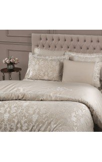 Комплект постельного белья Tivolyo Home EMPERIUM лён бежевый Евро