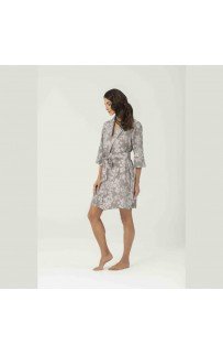 Халат женский Tivolyo Home JACQUARD PRINTEMPS бежевый S/M Халат женский Tivolyo Home JACQUARD PRINTEMPS бежевый S/M