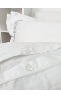 Комплект постельного белья Tivolyo Home LINE крем/бирюзовый Евро