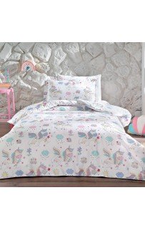 Комплект постельного белья Tivolyo Home UNICORN Полутороспальный