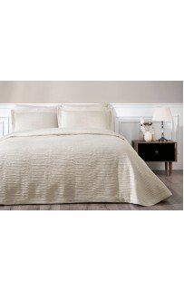 Покрывало Tivolyo Home DAMASKO кремовый Евро Покрывало Tivolyo Home DAMASKO кремовый Евро