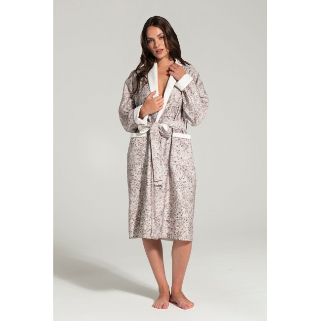 Халат женский Tivolyo Home MARY бежевый S/M