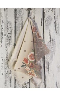 Кухонное полотенце Tivolyo Home POINT ROSE бежевый 50х70
