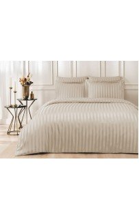 Комплект постельного белья Tivolyo Home LINES бежевый Евро