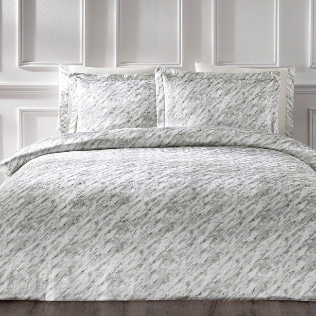 Комплект постельного белья Tivolyo Home BLURRY серый Евро