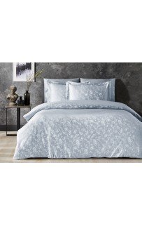 Комплект постельного белья Tivolyo Home CLARINDA голубой Евро