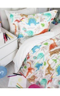 Комплект постельного белья Tivolyo home DINO Полутороспальный