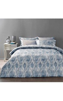 Комплект постельного белья Tivolyo Home DANTE голубой Евро