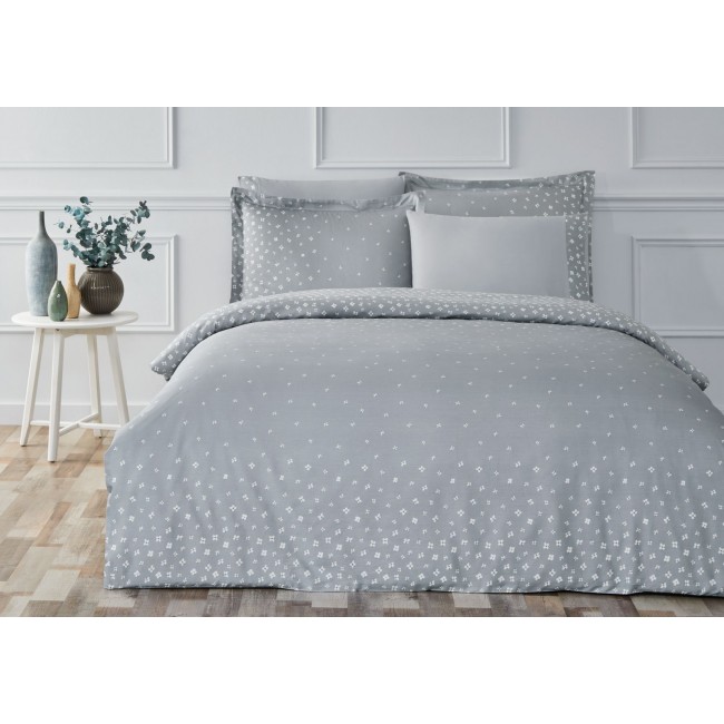 Комплект постельного белья Tivolyo Home PECHORA серый Евро