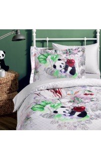 Комплект постельного белья Tivolyo Home PANDA Полутороспальный
