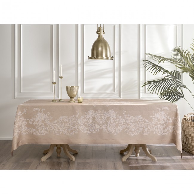 Скатерть Tivolyo Home JESTER бежевый 160х280