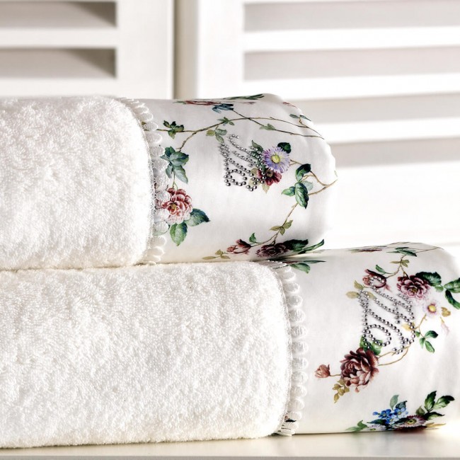 Полотенце Tivolyo Home ROSELAND белый 75х150