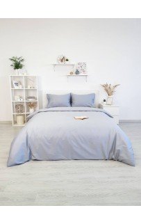 Комплект постельного белья Tivolyo Home CASUAL серый KING SIZE