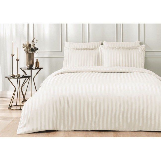 Комплект постельного белья Tivolyo Home LINES кремовый Евро