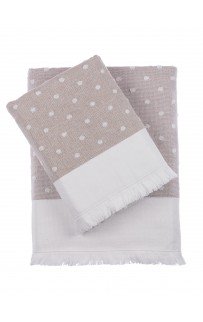 Полотенце Tivolyo Home DOTTY бежевый 50х100