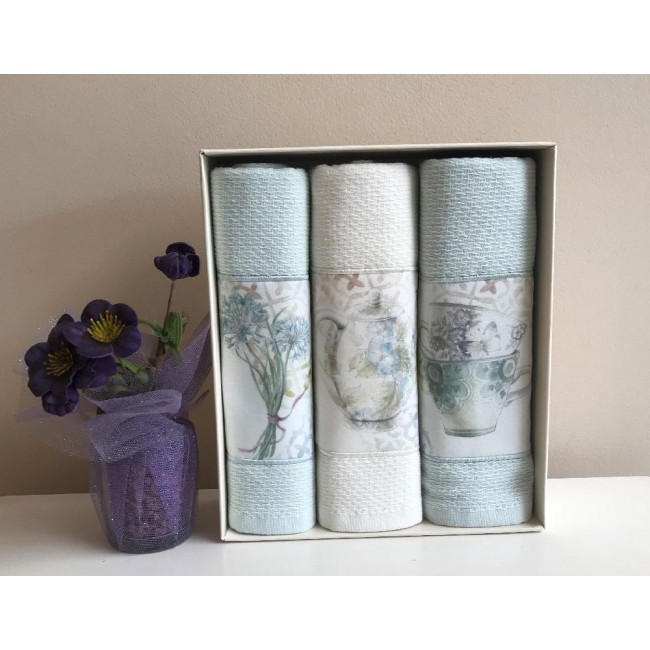 Кухонное полотенце Tivolyo Home VERONA зеленый 3 предмета