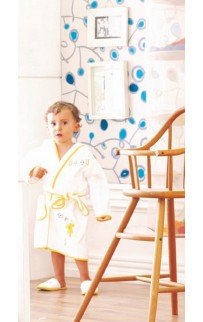 Детский халат Soft cotton FOOTBALLER желтый 92