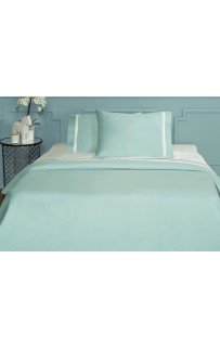 Комплект постельного белья Tivolyo Home COVERS бирюзовый Евро