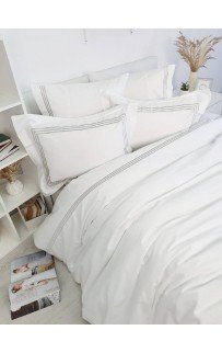 Комплект постельного белья Tivolyo Home LINE крем/бежевый KING SIZE