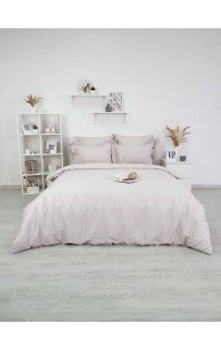 Комплект постельного белья Tivolyo Home CATENA бежевый Евро