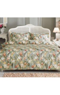 Комплект постельного белья Tivolyo home ANGELICA зеленый Евро