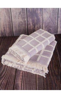 Набор полотенец Tivolyo Home CHANEL лиловый 2 предмета