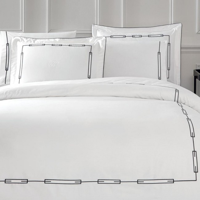 Комплект постельного белья Tivolyo Home CHANEL черный Евро