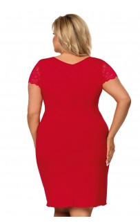 Tess plus nightdress Red 5XL