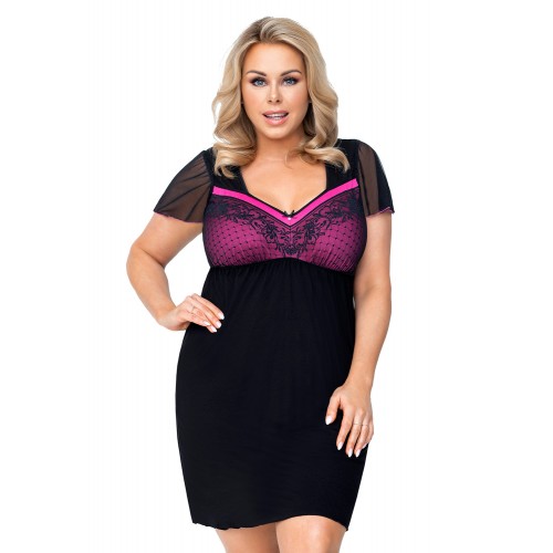 Zoya plus nightdress Black 3XL