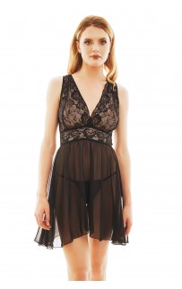 Margaritha chemise Black L/XL