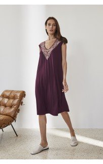 Сорочка 51942-1 Сливовый вино S