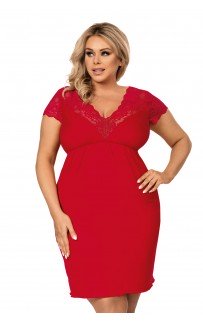 Tess plus nightdress Red 5XL