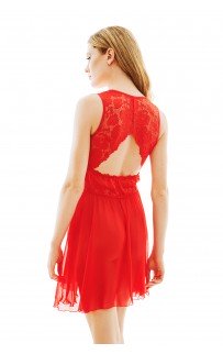 Margaritha chemise Red L/XL