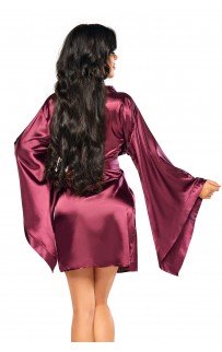 Samira peignoir Burgundy S/M/L